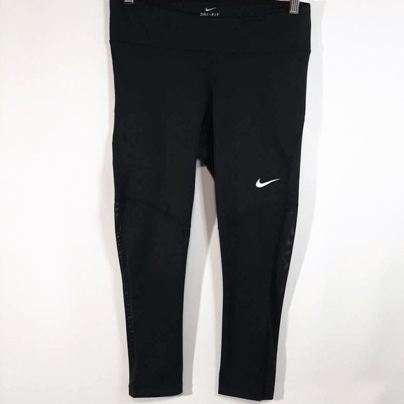Nike Pants - Nike Dri-Fit cropped legging with mesh (281)